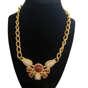 1990s Avon “Desert sands” statement necklace